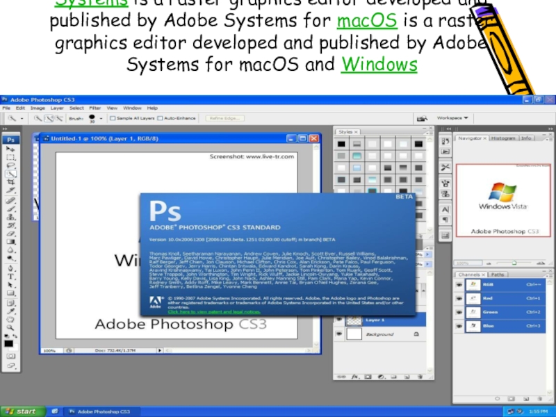 raster graphics editor developed and published by adobe systems for windows and os x