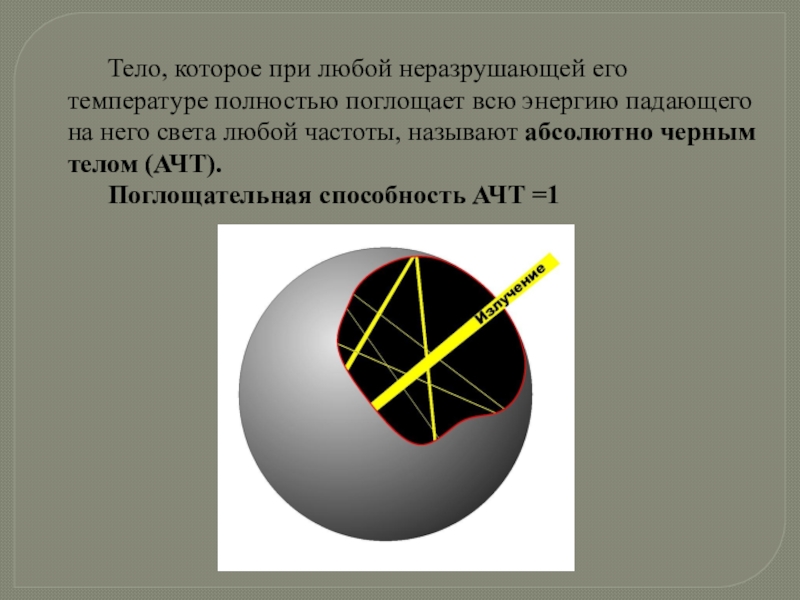 Примеры черного тела