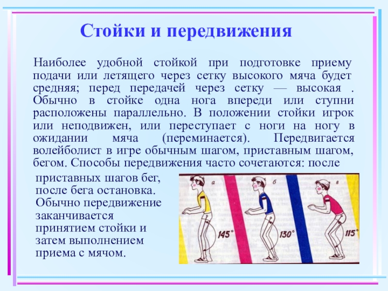 Совершенствование перемещений. Волейбол стойки и перемещения в волейболе. Стойки и перемещения игрока в волейболе. Стойка и передвижение игрока в волейболе. Передвижения в стойке в волейболе.