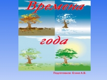 Презентация по ознакомлению с окружающим Времена года