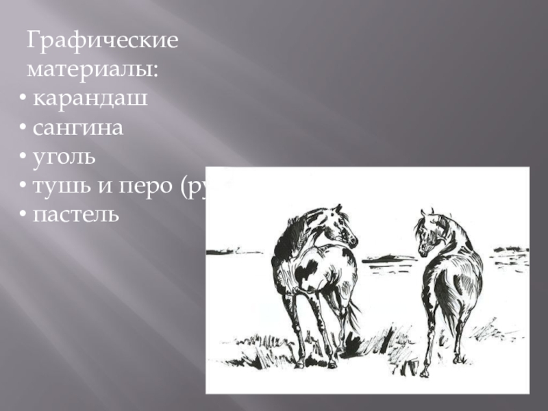 Рисунок выполненный карандашом углем тушью или краской одного цвета это