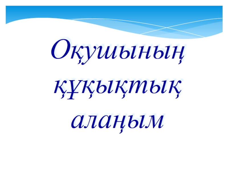 Ашық сабақ Қарулы Күштердің мемлекеттегі орны