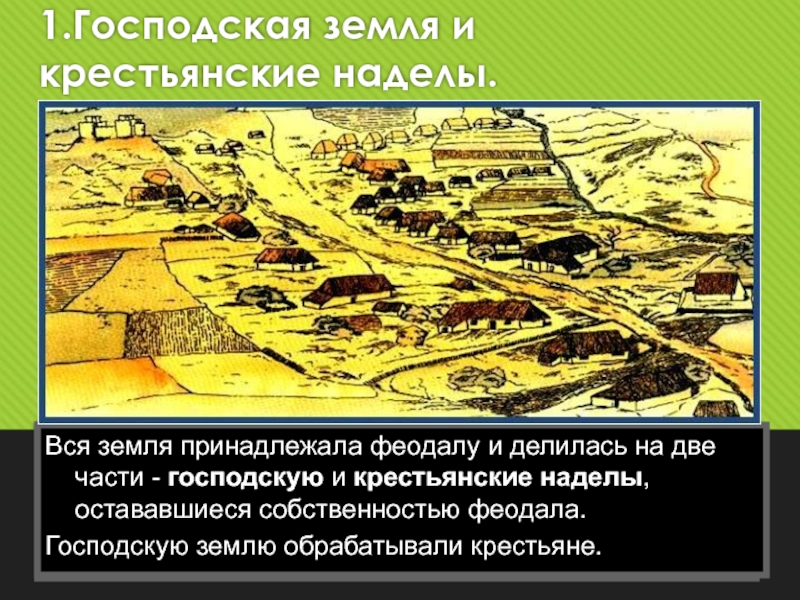 Наделы это. Господская земля и крестьянские наделы 6 класс. Средневековая деревня Господские и крестьянские наделы. Господская земля и крестьянские наделы в средние века. Господская земля и крестьянские наделы план.