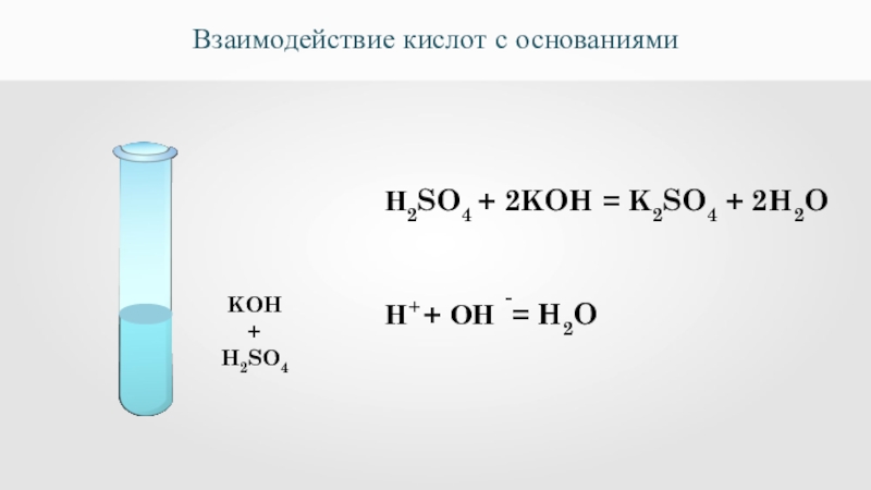 Группа формул оснований koh. Взаимодействие кислот с основаниями. Взаимодействиекислотс рснованием. Кислота и основание реакция. Взаимодействие кислот с основаниями примеры.