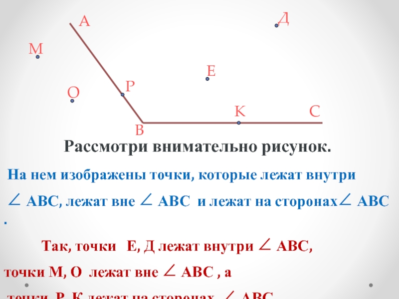 Точки abc расположенные. Как изобразить точки которые лежат на прямой. Полный угол математика. Как обозначить точки которые лежат внутри угла. На рисунке изображены точки АВС.