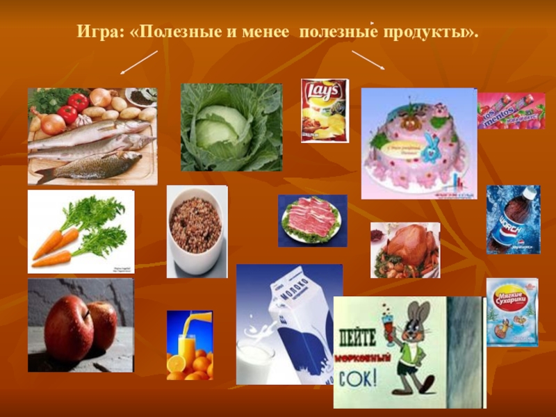 Менее полезно. Презентация продуктов питания. Полезные продукты для презентации. Презентация продукты питания. Игра «полезные и менее полезные продукты».