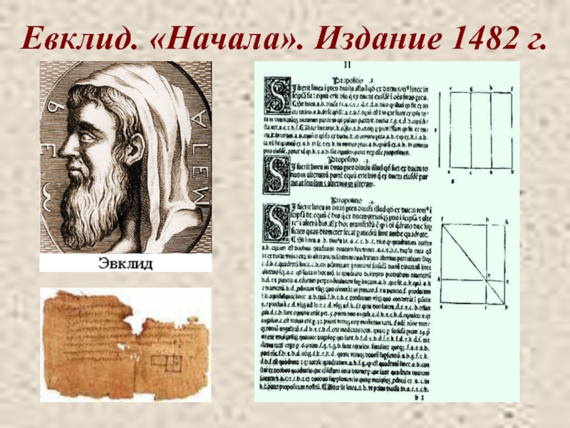 Предложение евклида. Евклид "начала". Труды Евклида. Главный труд Евклида. Книга начала Евклида.