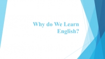 Why we do learn english?
