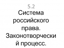 Система российского права. Законотворческий процесс (ЕГЭ-2018. Тема 5.2)