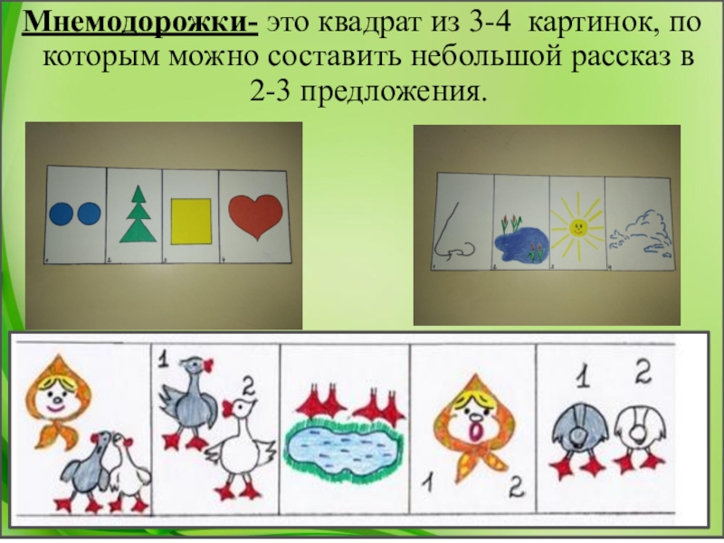 Мнемодорожка для дошкольников в картинках