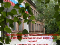 Организация воспитательной работы в МКОУ Самоцветская СОШ за период 2016-2017 учебного года