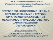 Презентация к докладу Сетевое взаимодействие