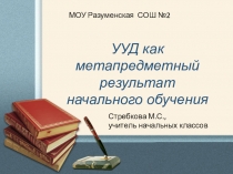 Формирование УУД на уроках в начальной школе