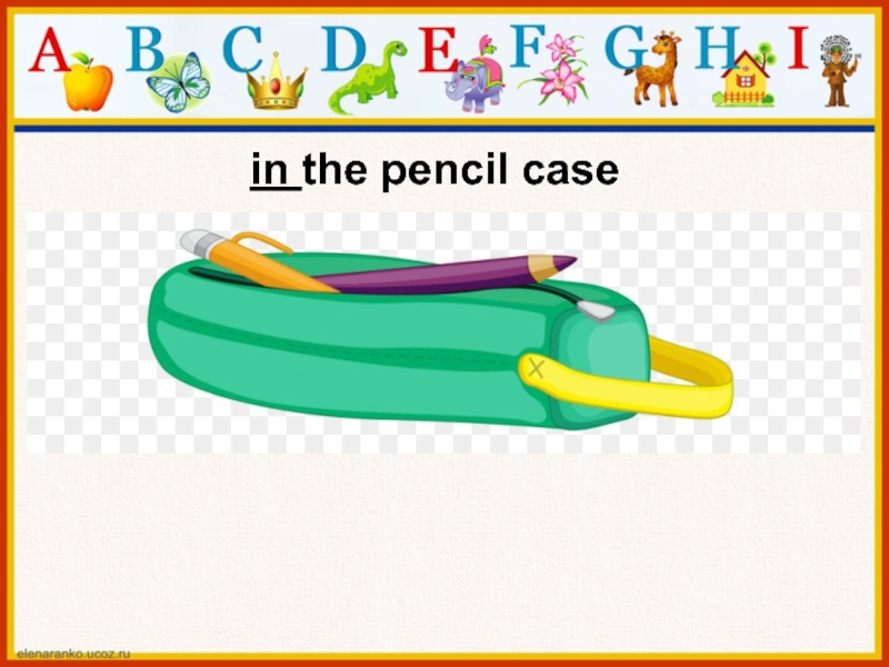 in the pencil case