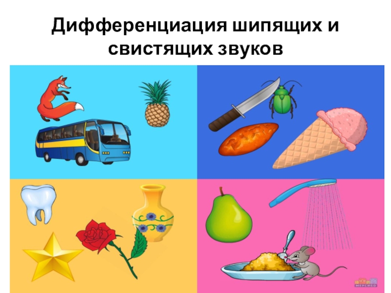 Дифференциация шипящих звуков