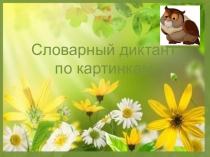 Презентация по русскому языку Словарные слова по картинкам (5 класс)