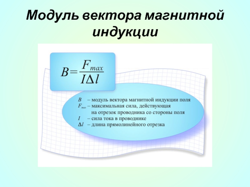 Модуль вектора магнитной