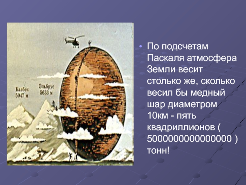 Сколько весит земля. Сколько весит атмосфера. Подсчет Паскаля земля. Вес земного шара.