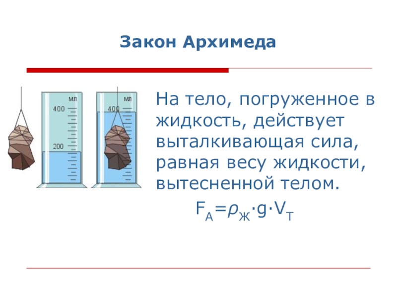 Архимедова сила и человек на воде проект