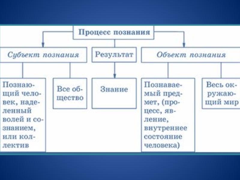 Презентация по обществознанию по теме познание