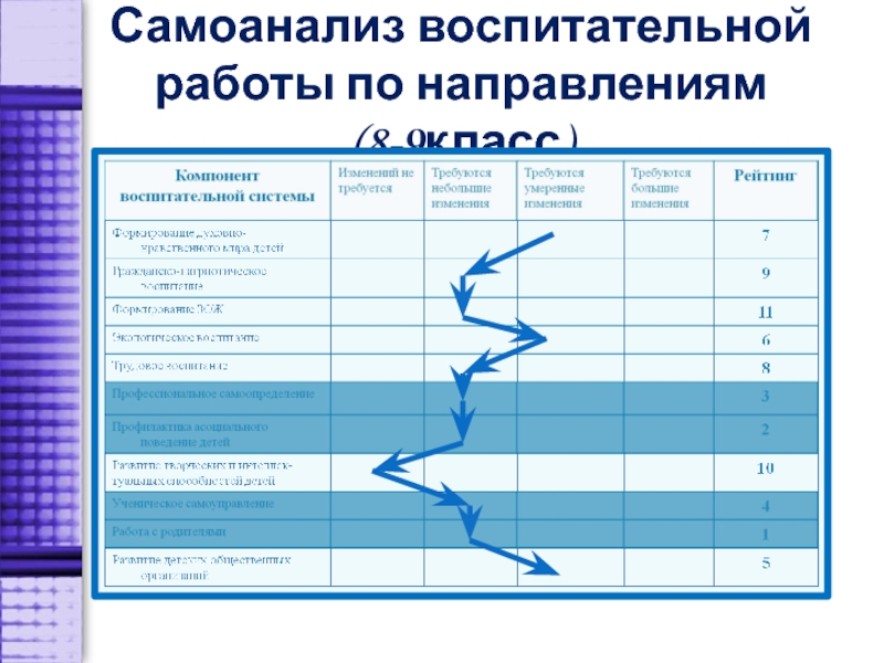 Направления в 8 классе