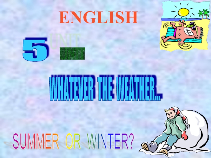 Презентация Презентация по английскому языку на тему Времена года, погода