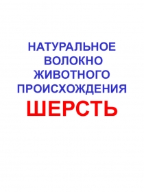 Презентация по швейному делу: Шерстяное волокно