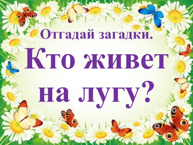 Презентация кто живет в парке 1 класс презентация