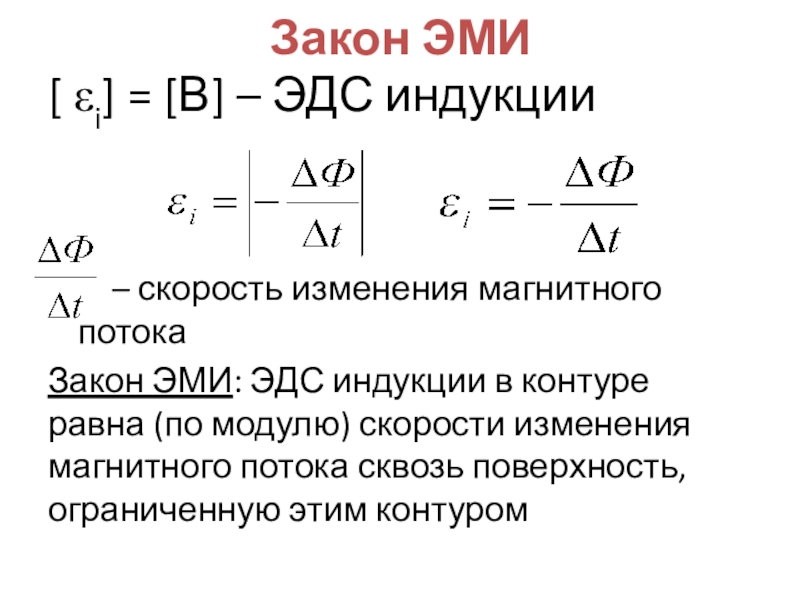 Скорость изменения магнитного