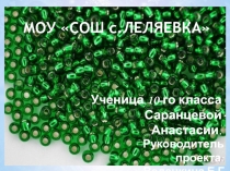 Презентация к проекту по технологии по теме бисероплетение Лесная красавица