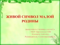 Презентация к экологическому конкурсу Живой символ моей Родины