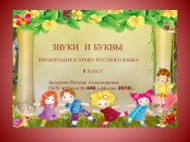 Презентация к уроку русского языка в 1 классе по теме  Звуки и буквы