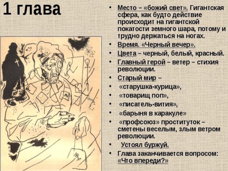 Каждой главы. Поэма 12 блок глава 1 глава. Блок 12 12 глава. Старуха в поэме 12. Образы-символы в поэме двенадцать.