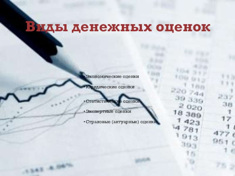 Денежная оценка документов