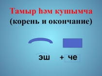 Презентация по татарскому языку Сүз составы. Тамыр һәм кушымча