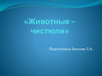 Презентация Животные - чистюли