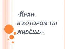 Презентация по музыке к уроку Край, в котором ты живешь