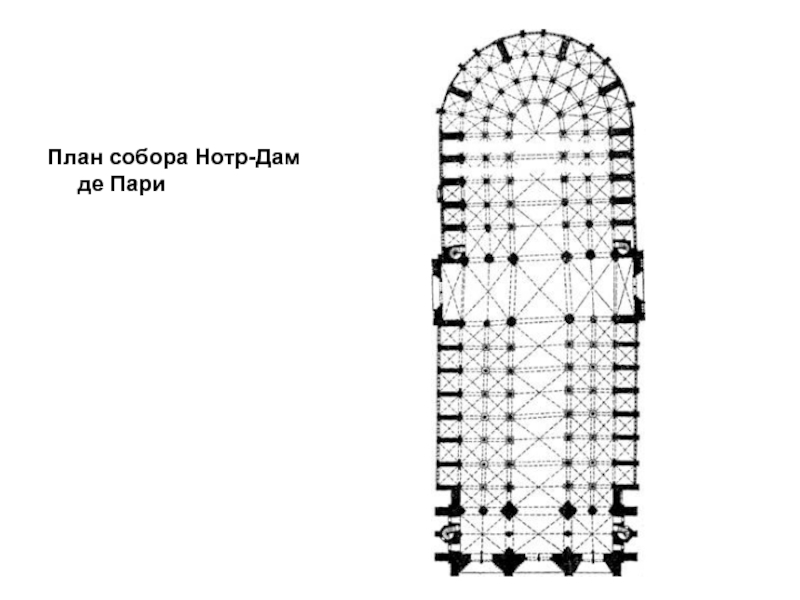 План собора нотр дам де пари