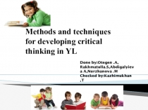 :Methods for developing critical thinking