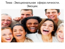Презентация по теме Эмоциональная сфера личности. Эмоции