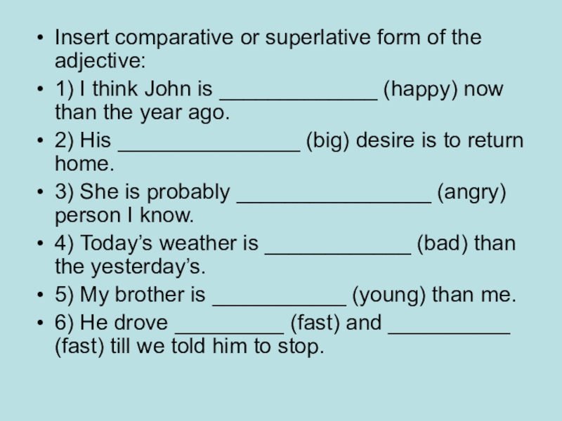 Degrees of comparison test. Comparisons упражнения. Degrees of Comparison задания. Comparative adjectives упражнения. Comparative and Superlative adjectives упражнения.