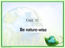 Презентация раздел 11 Be nature wise (New millennium english 6 класс)
