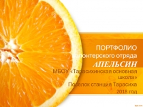 Презентация волонтерского отряда Апельсин