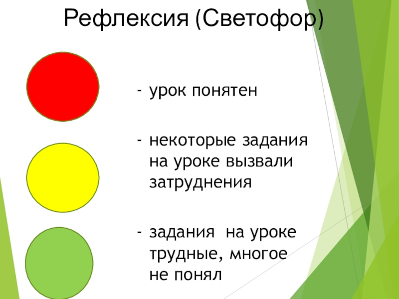 Рефлексия светофор в начальной школе картинки