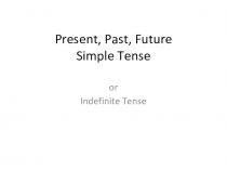 Презентация по английскому языку на тему: Simple Tense