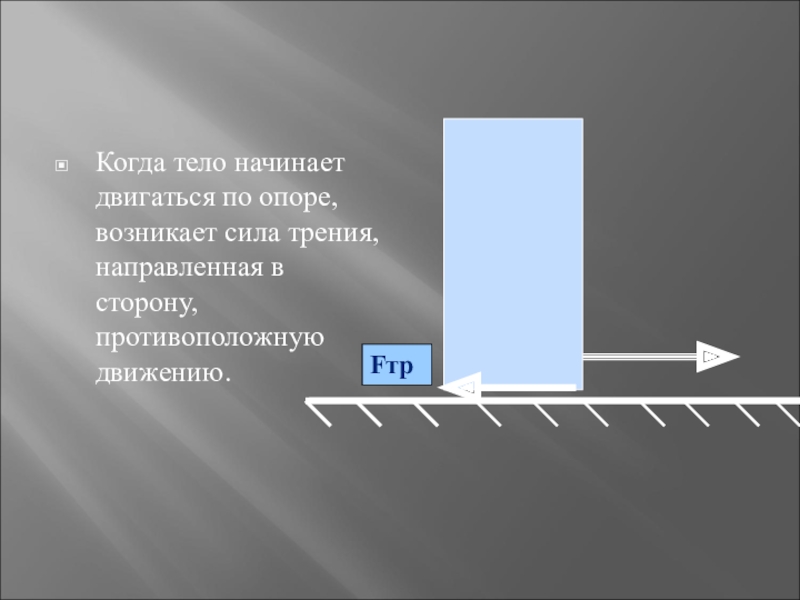 Направляющие трения. Направлены в противоположные стороны. Сила трения направлена в противоположную сторону движения. Брусок двигают по столу назад возникающая сила трения направлена. Кирпич двигают по столу вправо возникающая сила трения направлена.