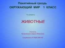 Презентация по окружающему миру Понятийный гроздь