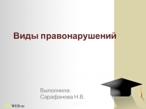 Виды правонарушений