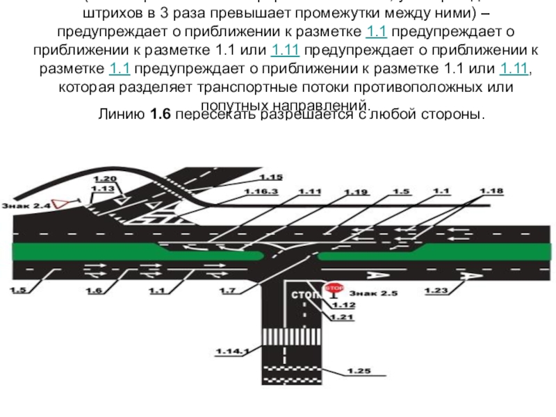 Разметка 1.6. Линия приближения. Разметка линия приближения. Дорожная разметка прерывистая линия. Линия приближения 1.6.