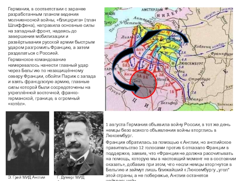 Немецкий генеральный план ведения первой мировой войны был разработан